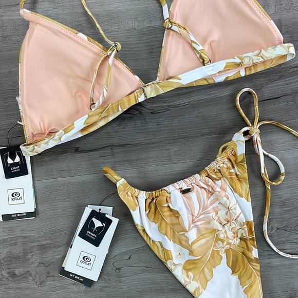 ☀️RIP CURL☀️ NAMOTU FIXED TRI NAMOTU SKIMPY PANT BIKINI SET - Picture 14 of 15